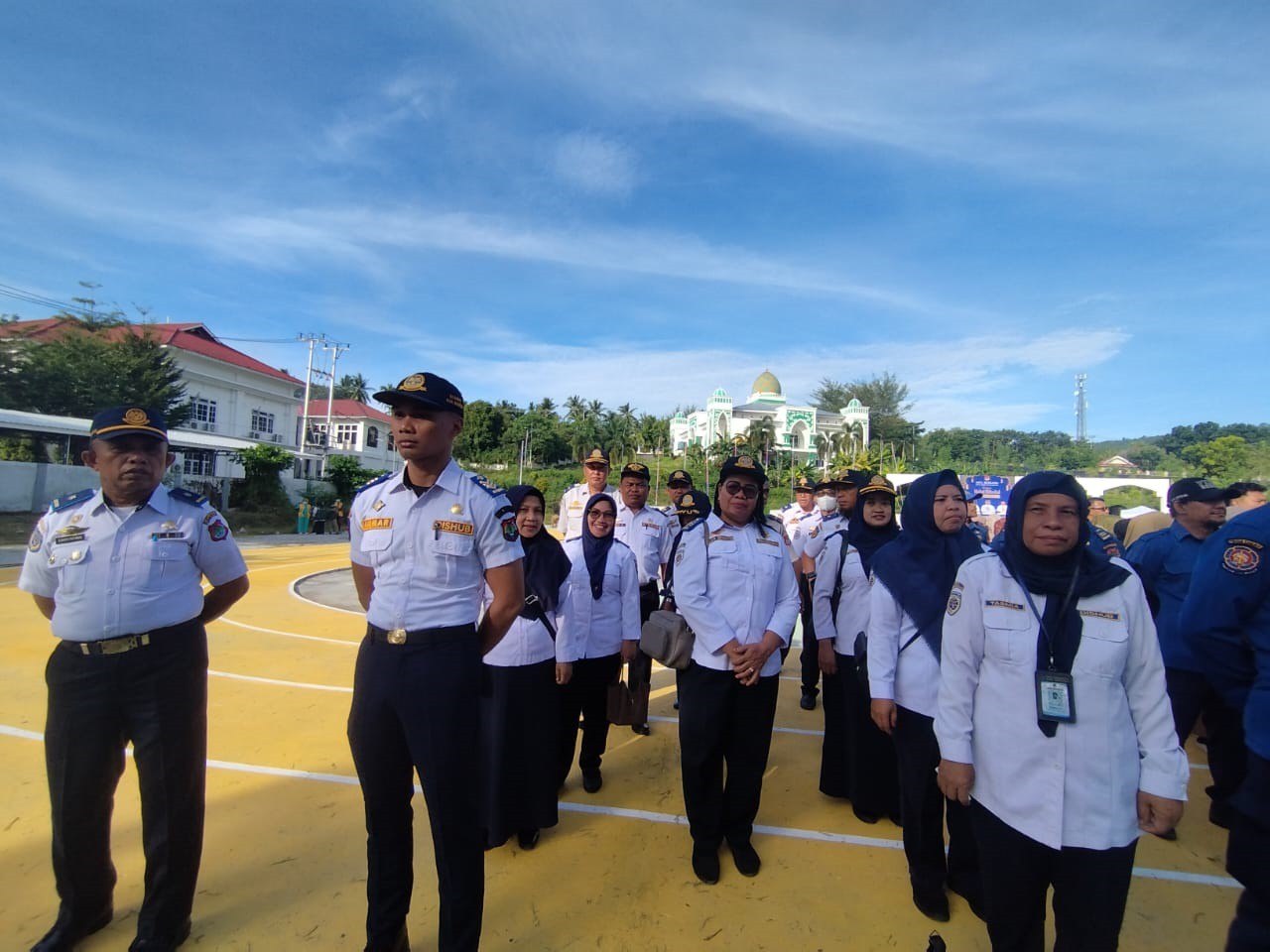 DINAS PERHUBUNGAN KABUPATEN BANGGAI HADIRI APEL BERSAMA DAN HALAL BI HALAL PASCA LEBARAN